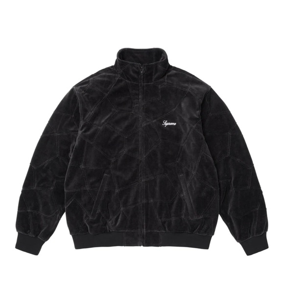 Supreme Patchwork Velour Track Jacket